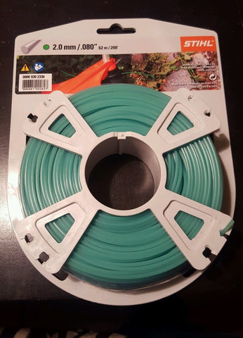 Stihl round strimmer line 2.0 mm in green for durable precision mowing