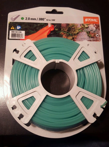 Stihl green 62 m spool ensures long mowing runs with minimal rethreading