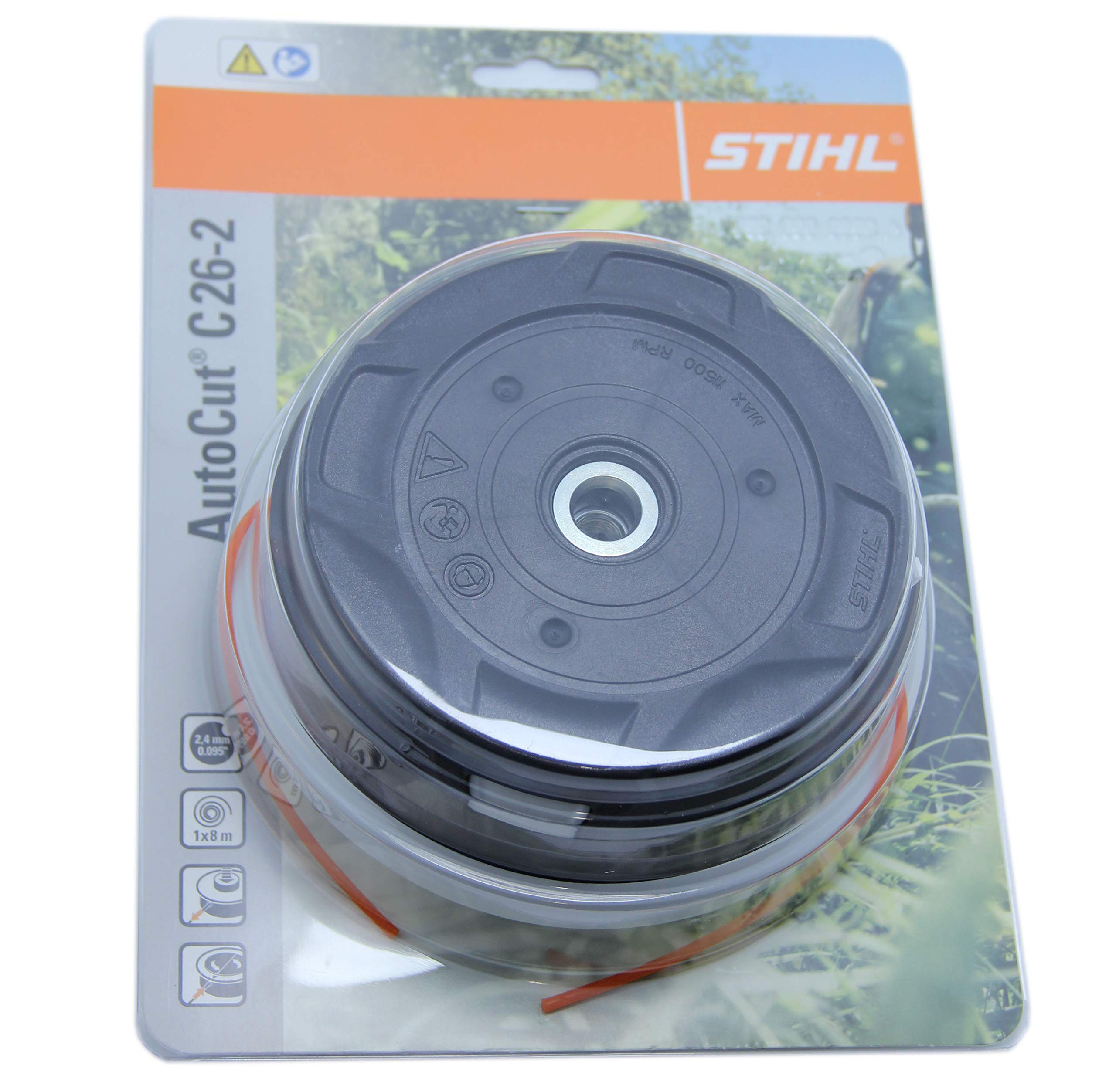 Stihl trimmer head compatibility with multiple Stihl trimmers.