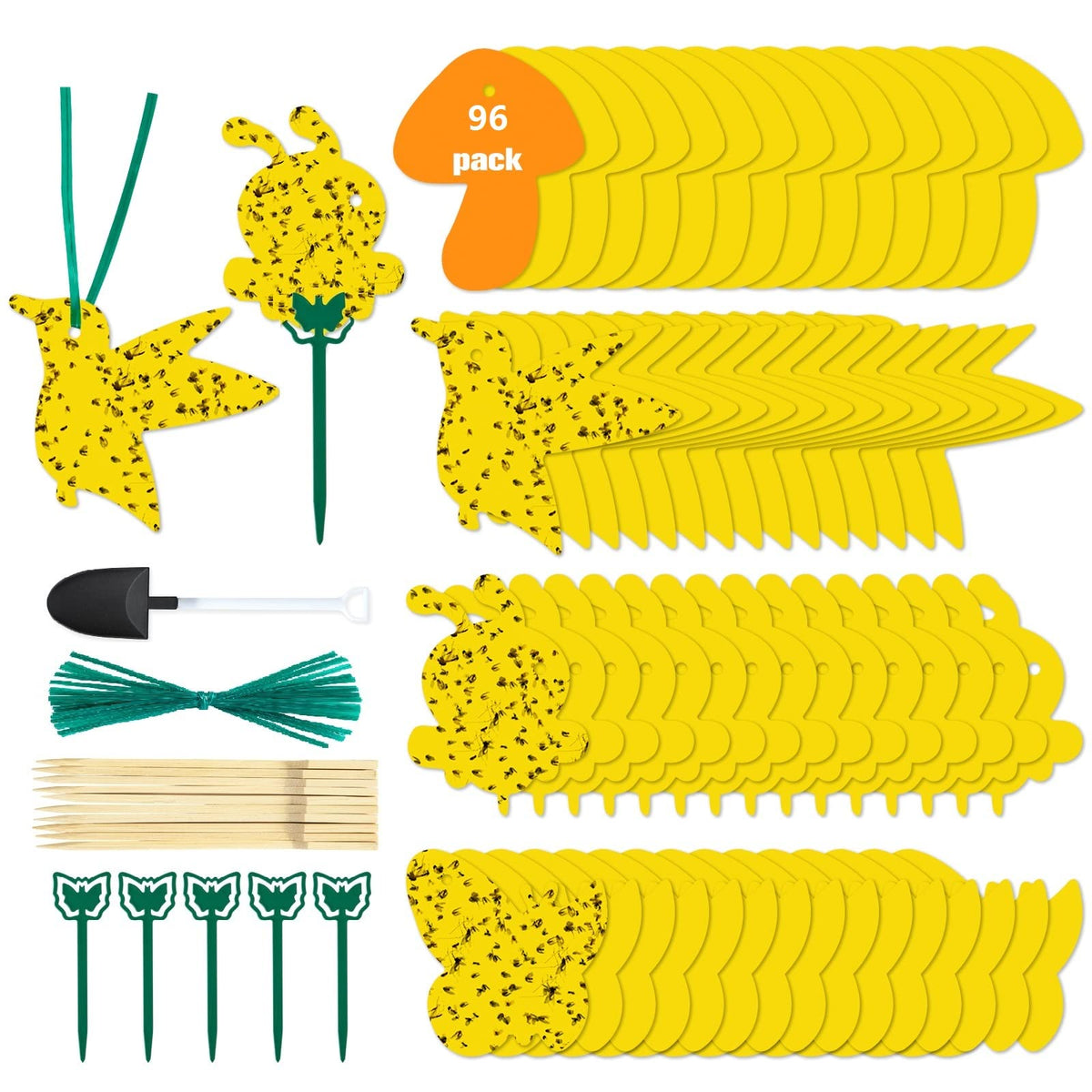 Stingmon yellow fungus gnat sticky traps for indoor use capture flying insects safely