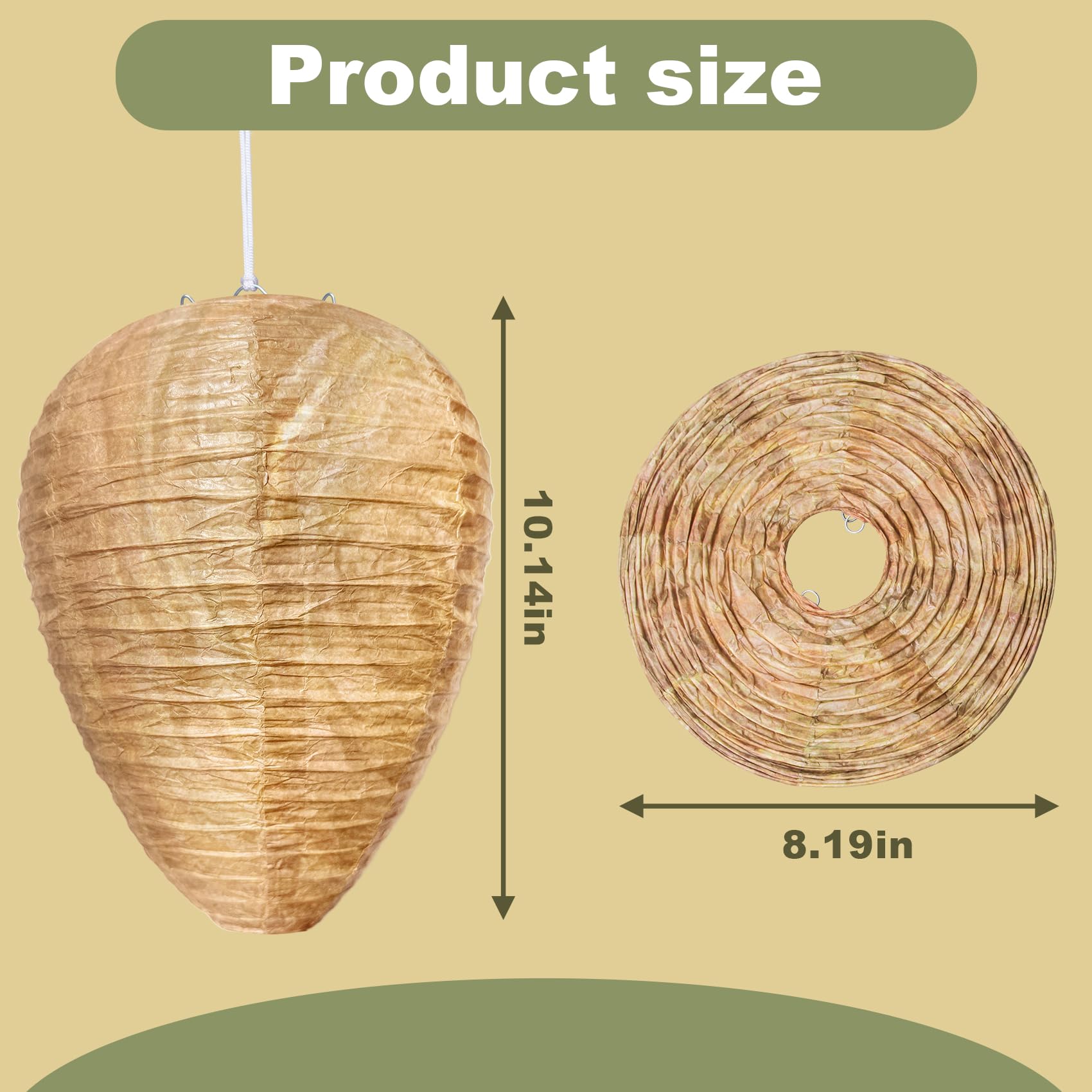 Stingmon carpenter bee deterrent nest deco helps keep yards bee-free outdoors.