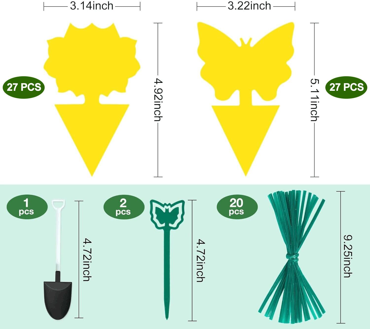 Stingmon gnats traps for houseplants catch insects on potted plants using sticky surface