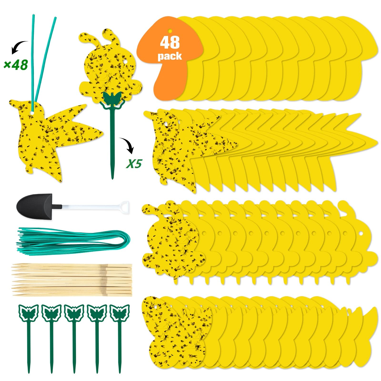 Stingmon gnat traps indoors attract and capture gnats around houseplants.