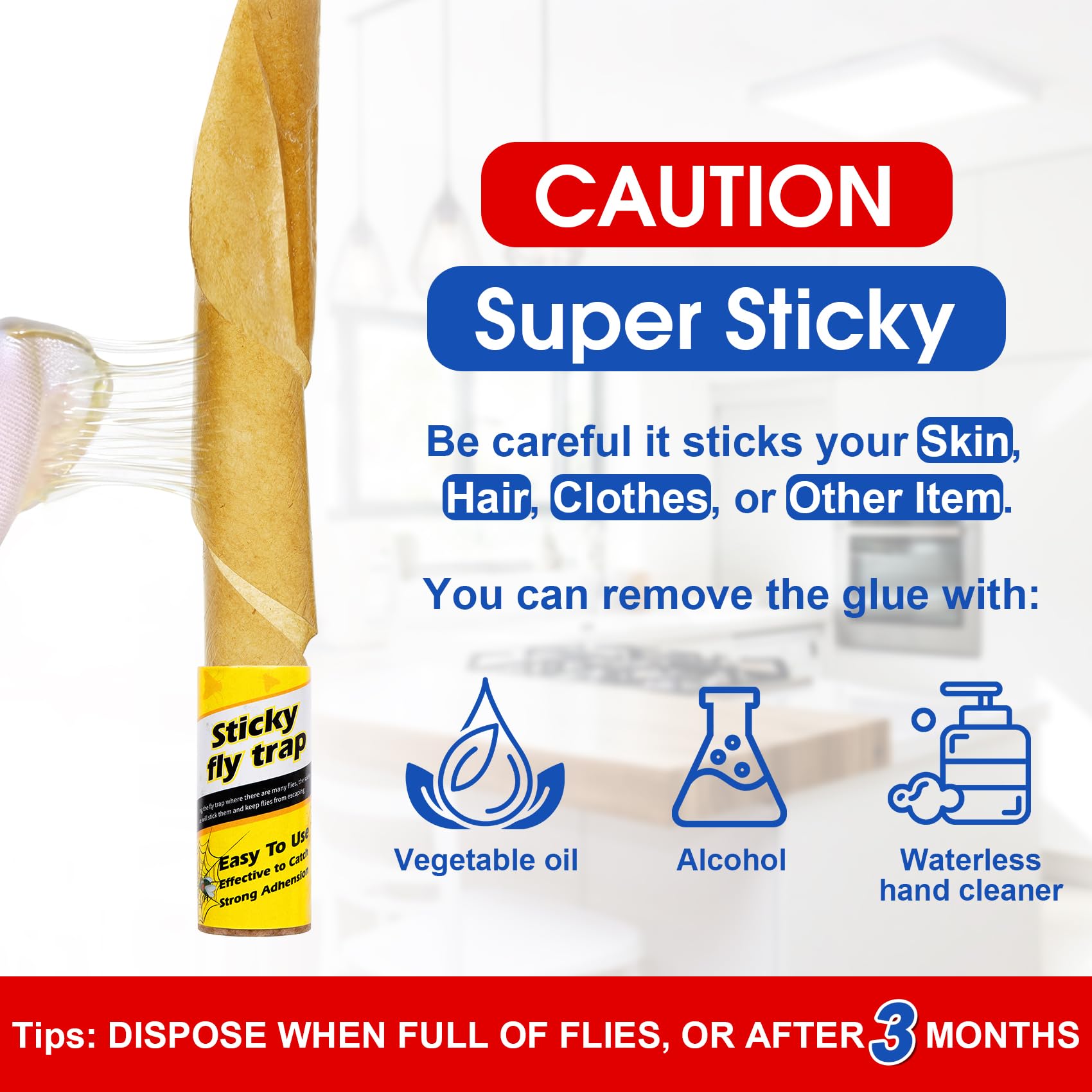Stingmon hanging string tips help with easy deployment and cleanup.