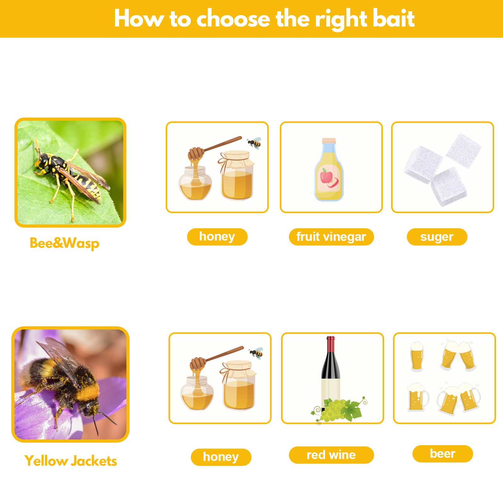 Stingmon hornet trap with attractants for effective outdoor use.