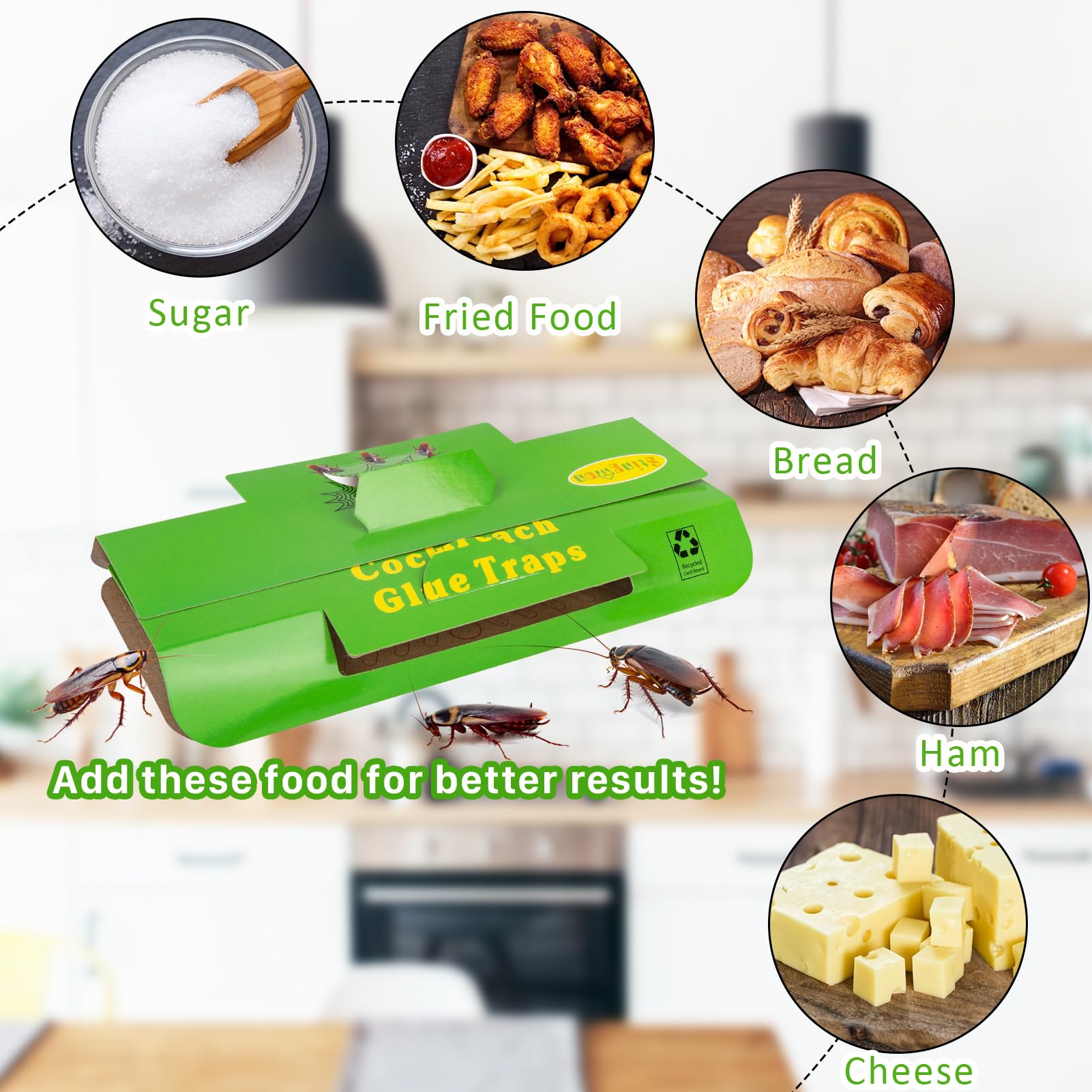 Stingmon roach traps in attic corner deterring pests