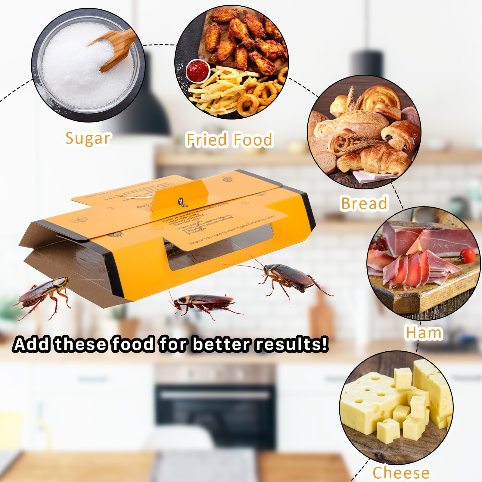 Stingmon roach traps indoor flat or folded setup demonstrates versatile positioning options