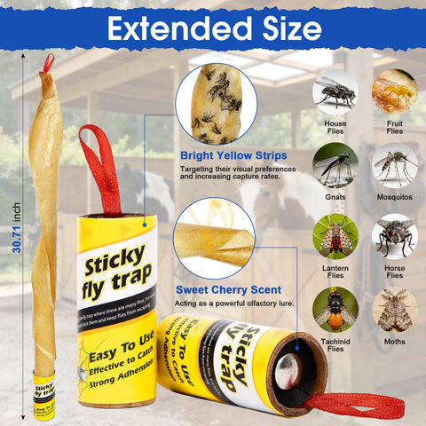 Stingmon sticky fly strips suitable for kitchen and patio control.