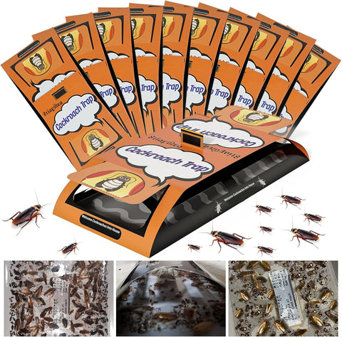 Stingmon Trap indoor 18-pack roach traps with strong adhesive for control
