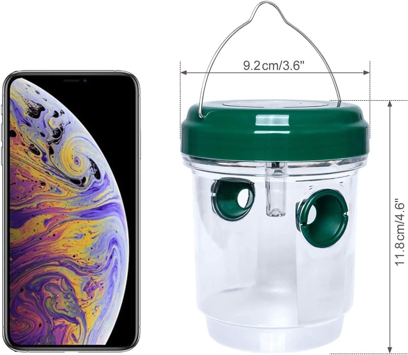 Stingmon wasp trap showcases multi-entry design for efficient capture.