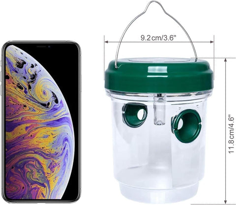 Stingmon wasp trap showcases multi-entry design for efficient capture.