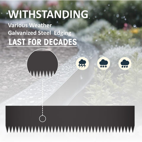STIRLINGEAR 6-inch width edging creates bold, defined garden borders