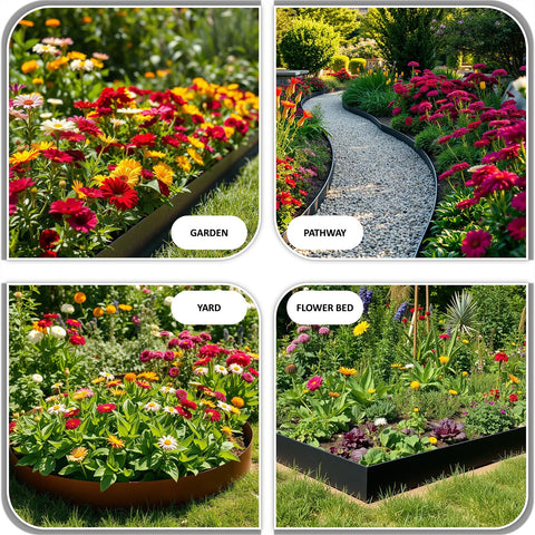 STIRLINGEAR versatile edging suits borders, pathways, or raised beds.