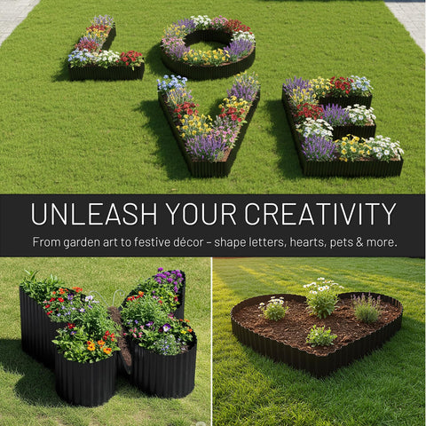 Stirlingear durable garden edging withstands weather and foot traffic.