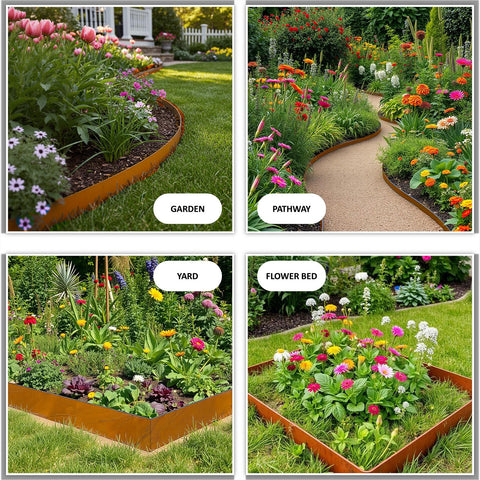 STIRLINGEAR flexible curves and straight lines for garden layouts