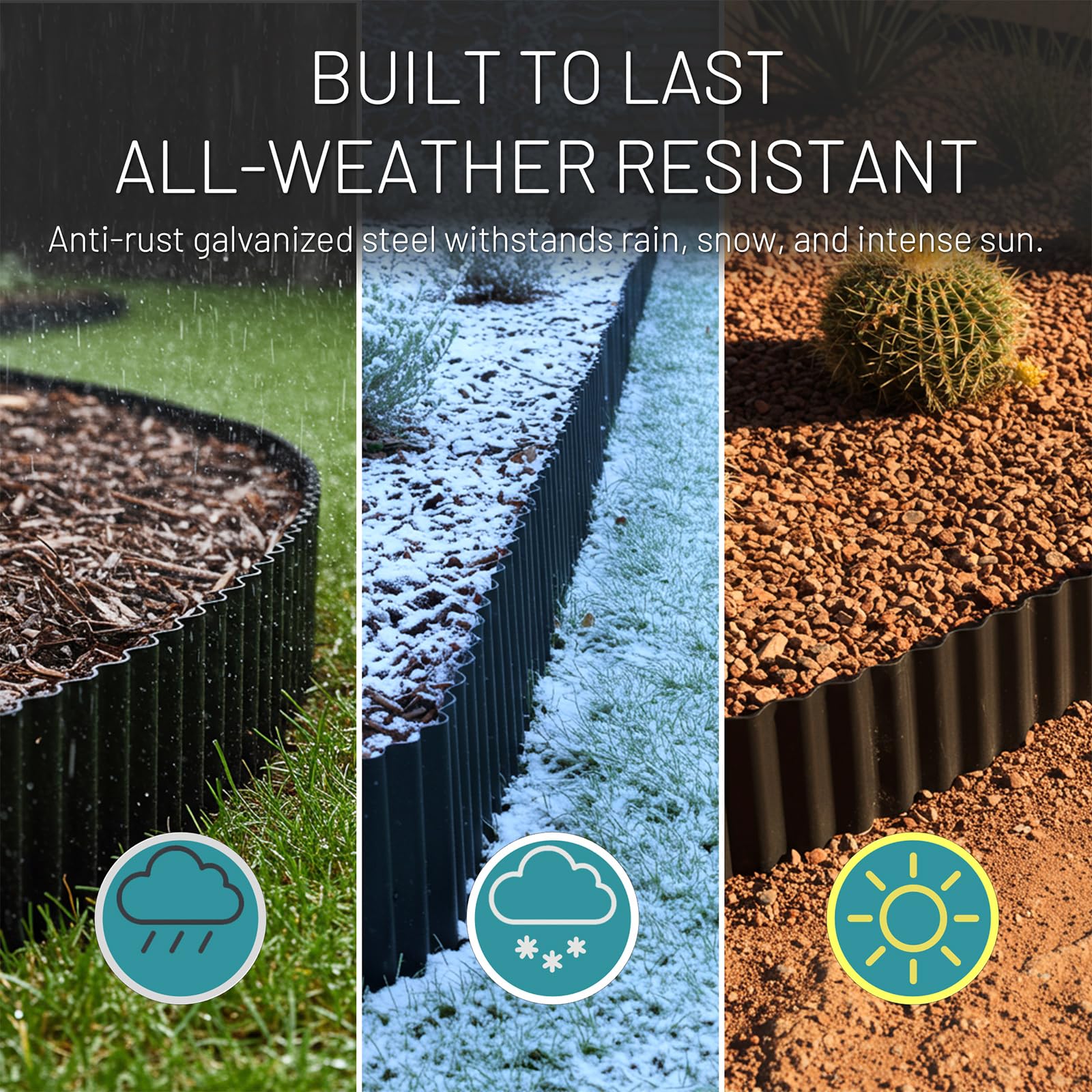 Stirlingear modern corrugated finish adds style to any outdoor space.