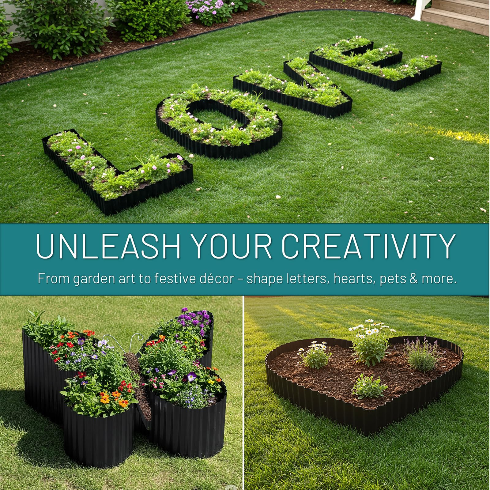 STIRLINGEAR durable outdoor edging suited for all-season use.