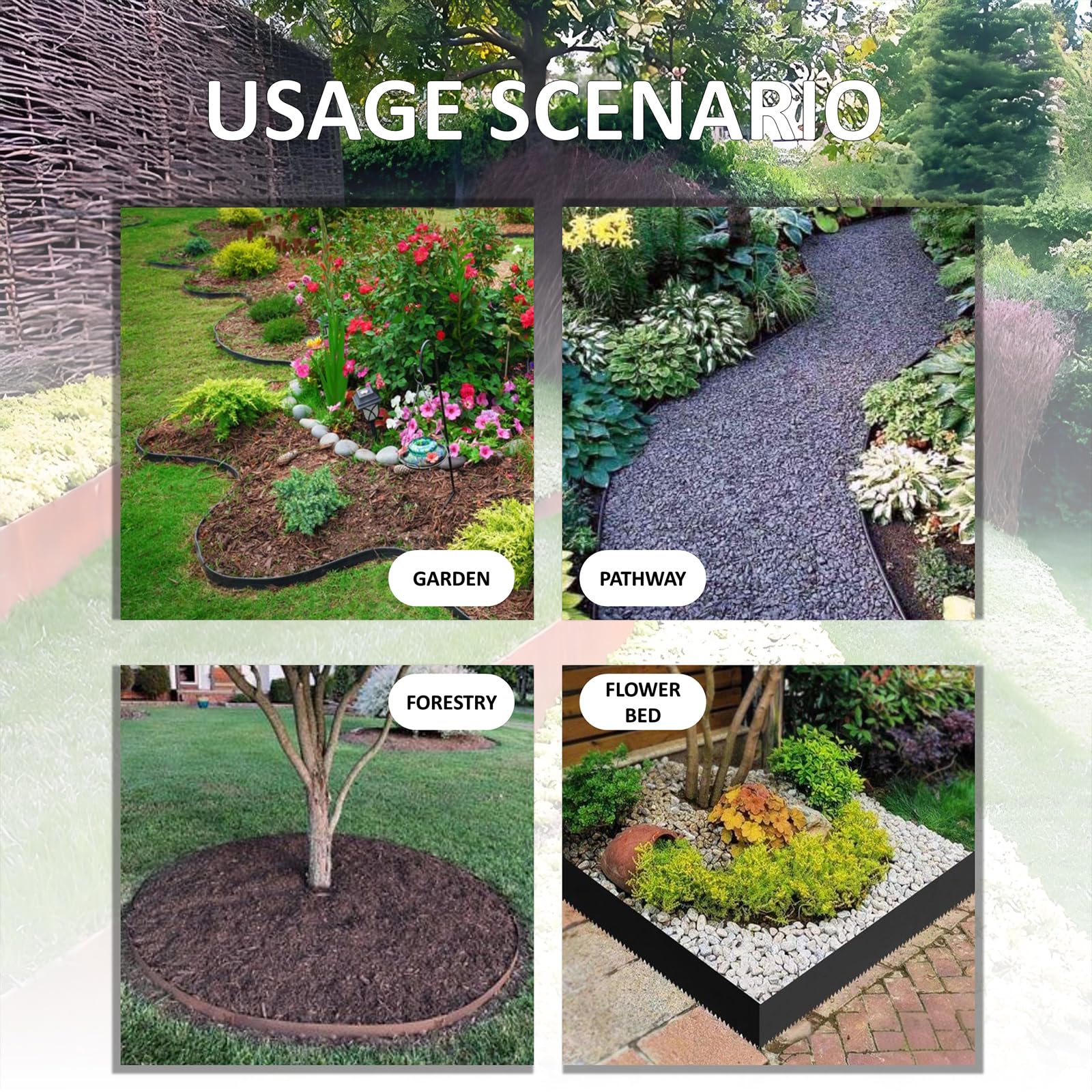 STIRLINGEAR edging is ideal for pathways and flower beds