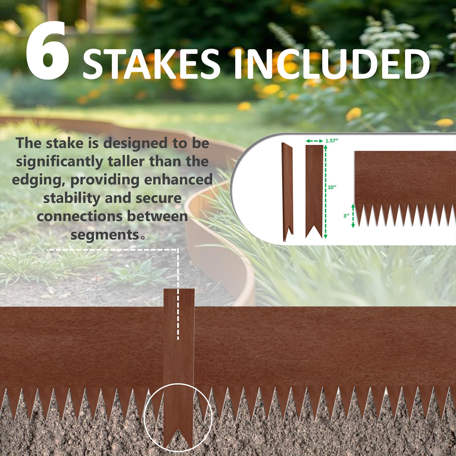 STIRLINGEAR seamless border system creates clean garden lines