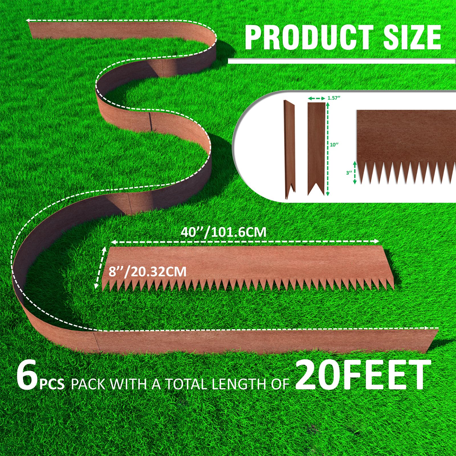 STIRLINGEAR six-stake kit ready for quick edging installation