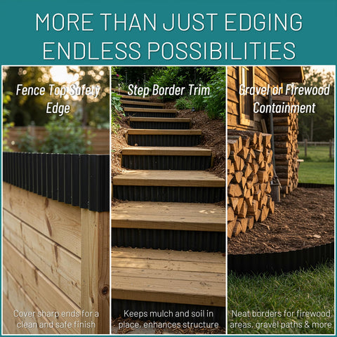 STIRLINGEAR edging along a walkway creating a defined lawn boundary.