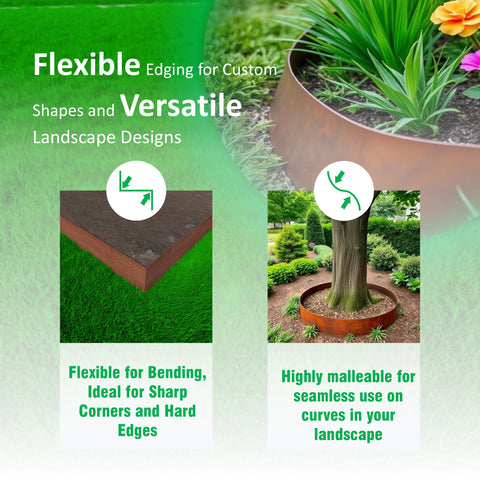 STIRLINGEAR weather-resistant Cor-Ten steel edging endures conditions