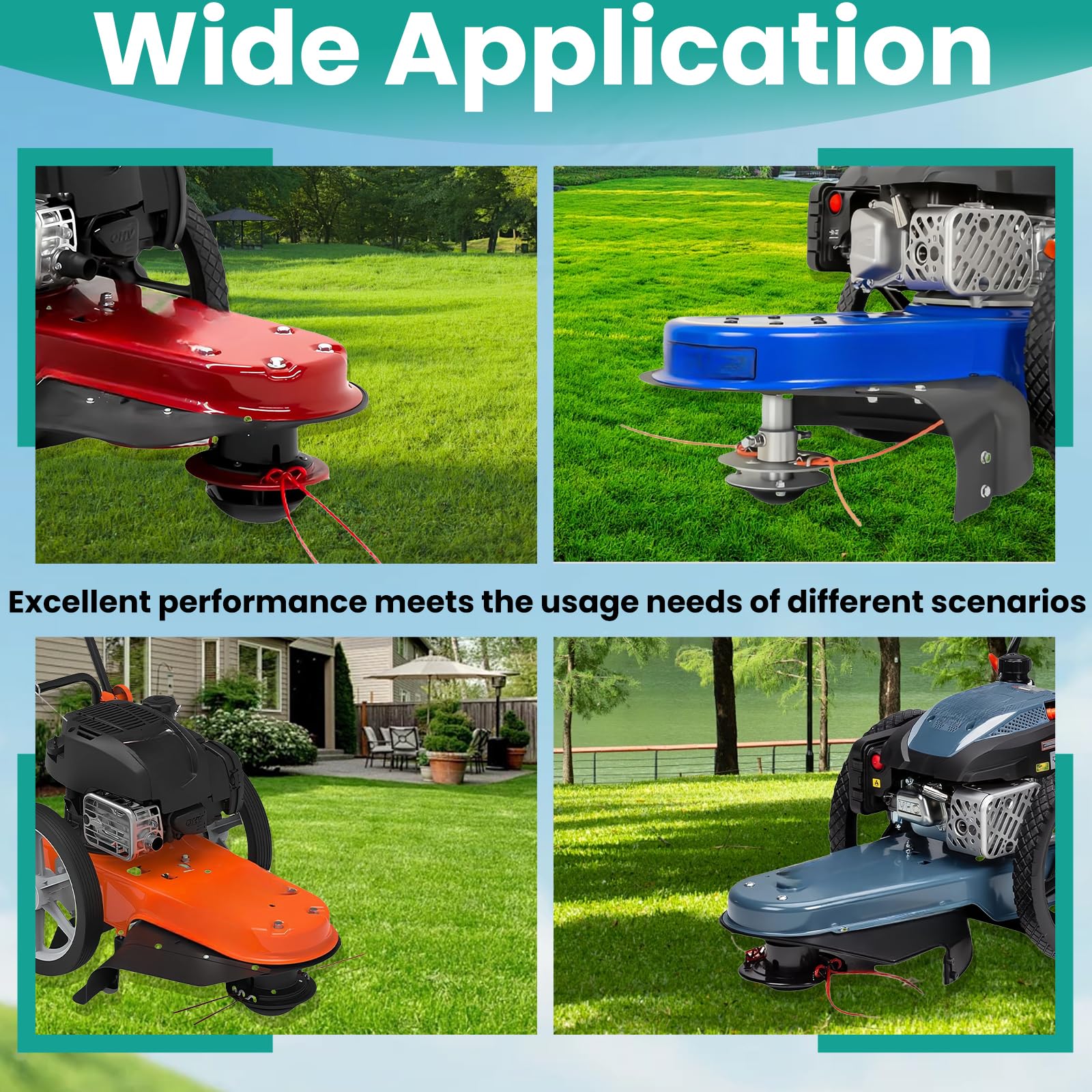 Stitokg everyday lawn care with consistent performance on varied lawns.