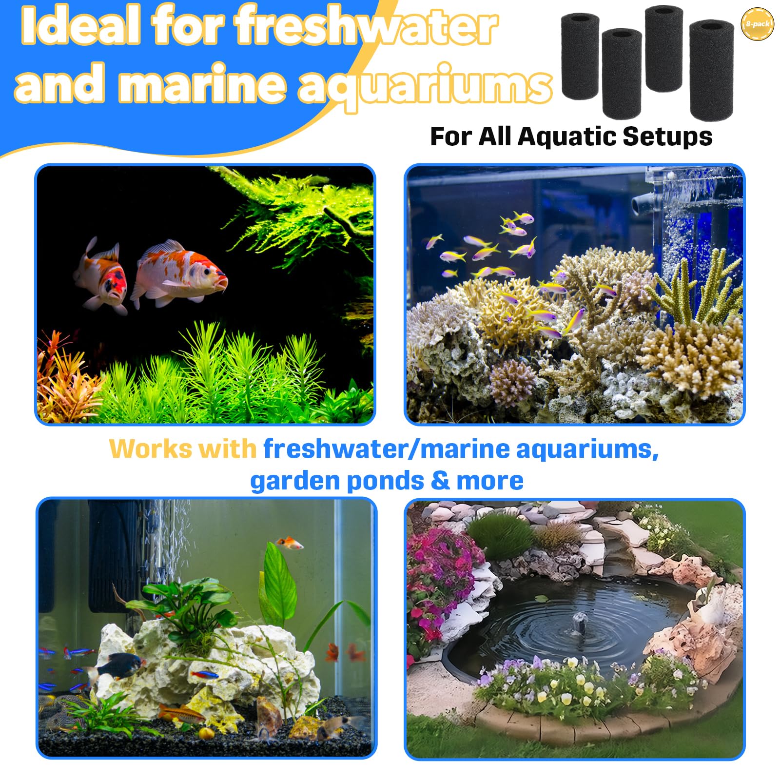 Protects pond pump lifespan by filtering debris at the source.