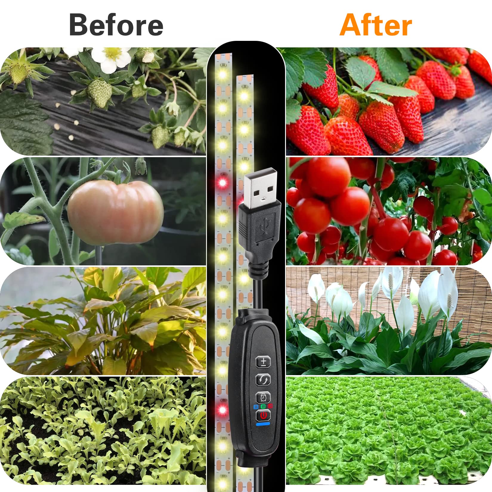 ST.MARY TINO Grow Light Strip installation kit included