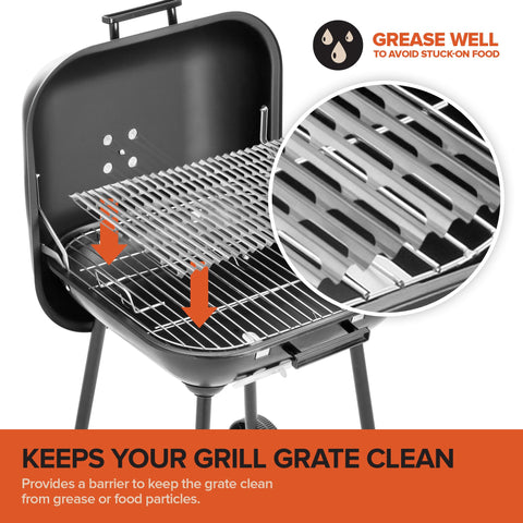 Stock Your Home disposable grill toppers ready for portable grills after a day outside