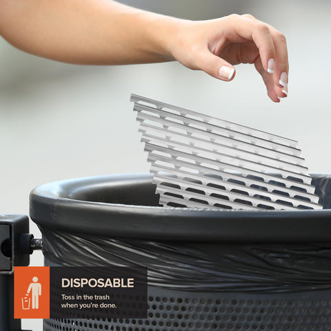 Stock Your Home grill liners in action on a barbecue setup with direct flame
