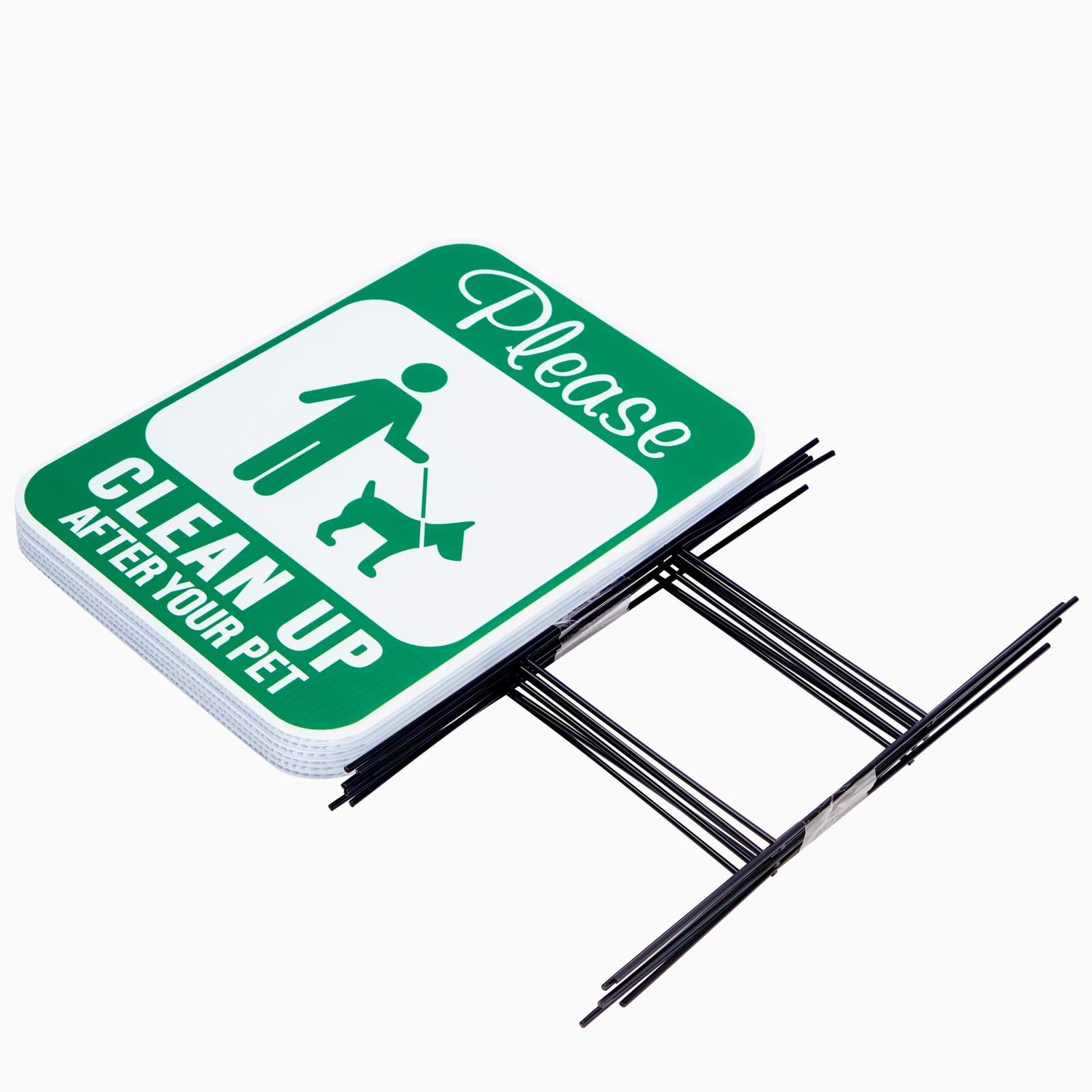 Stockroom Plus pet-waste reminder sign helps promote responsible behavior.