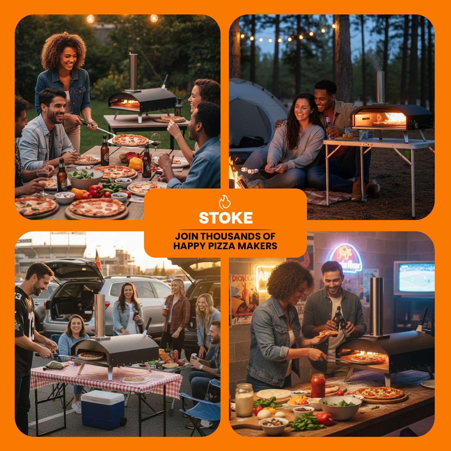 Stoke compact oven fits in small spaces and still seats 13-inch pizzas.