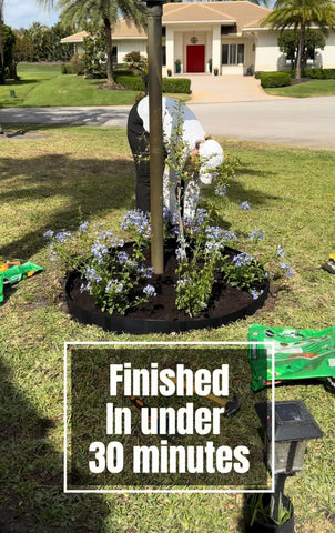 Stoneking Armor supports weed-wacker and mower protection for yard investments.
