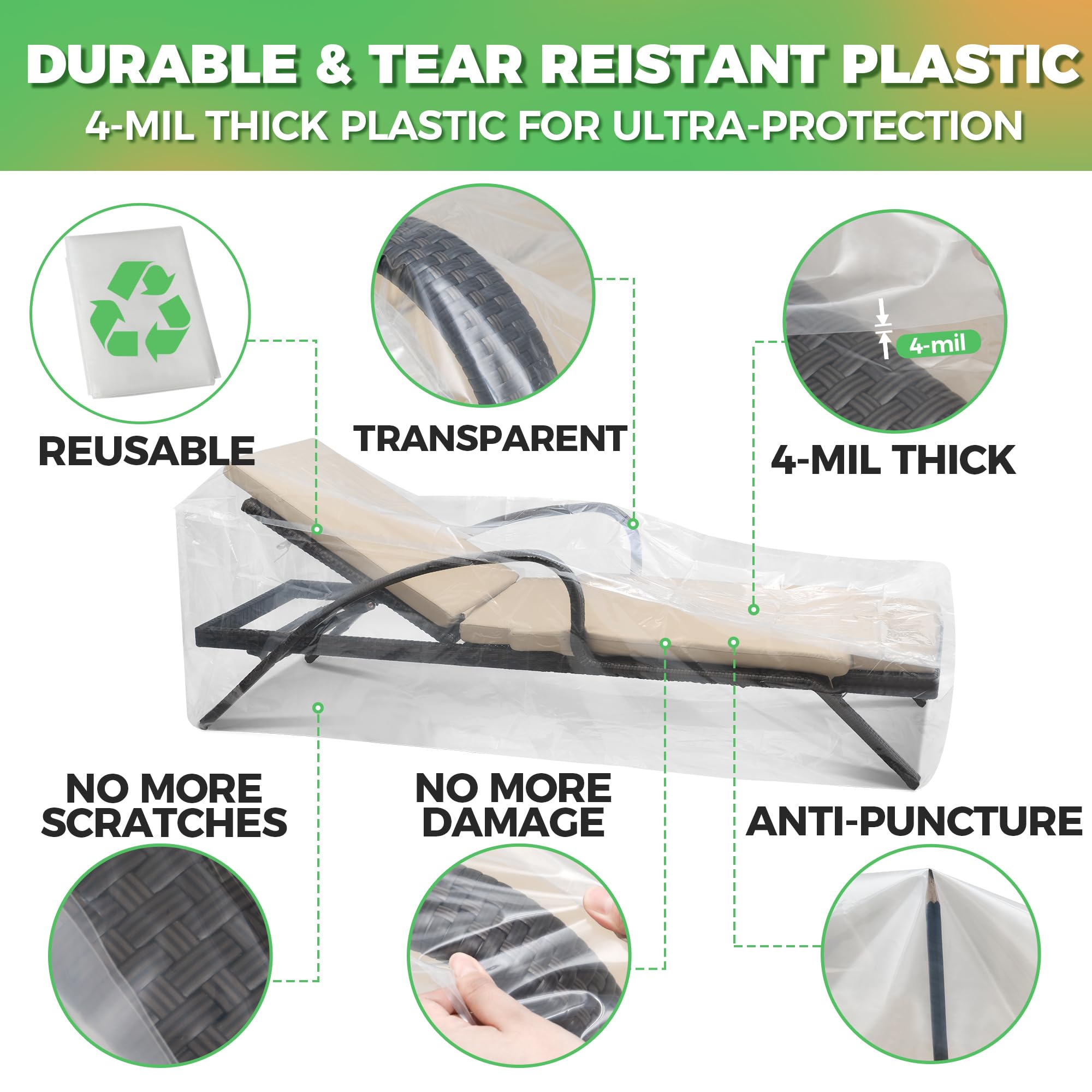 Storage Standard clear cover shows contents for quick identification.