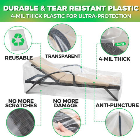 Storage Standard clear cover shows contents for quick identification.