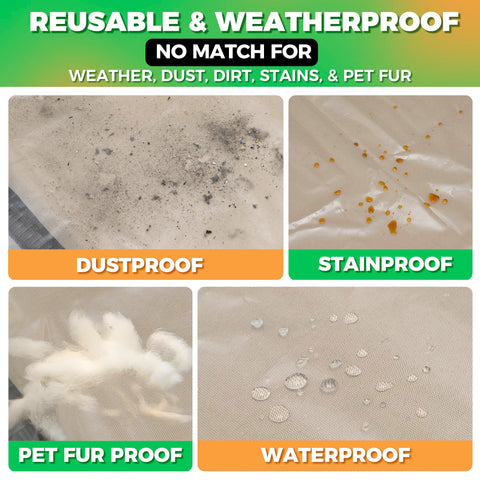 Storage Standard waterproof covers extend outdoor furniture life.