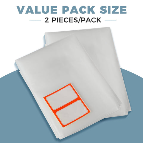 Storage Standard extra-thick 4mm clear plastic cover resists tearing for long use.