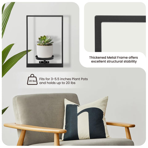 Storenization versatile plant stand displays varying pot sizes with ease.