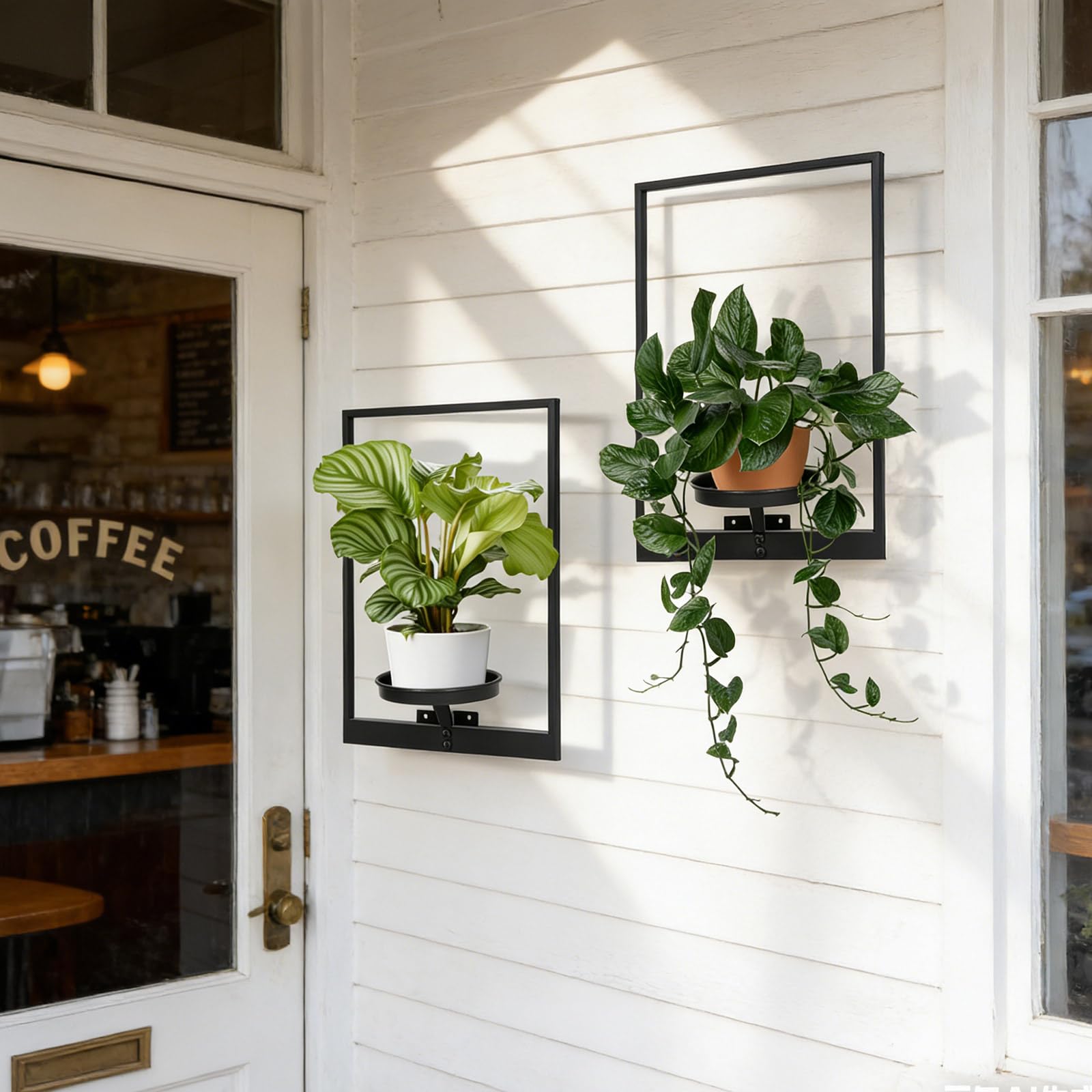 Storenization premium metal plant stand emphasizes durability and rust resistance.
