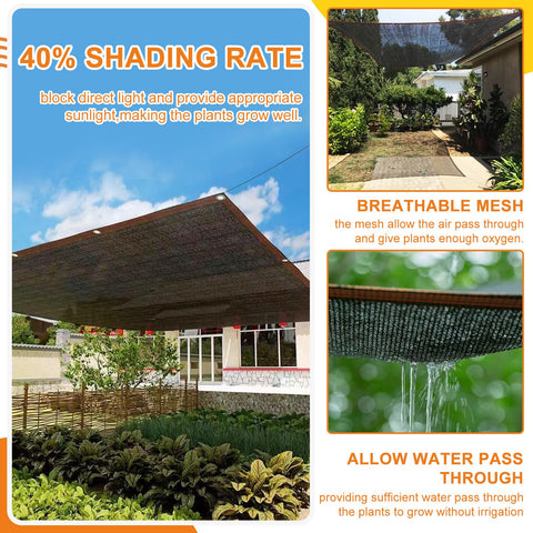 Storystore 40% shade cloth on balcony shields flowers while preserving growth.