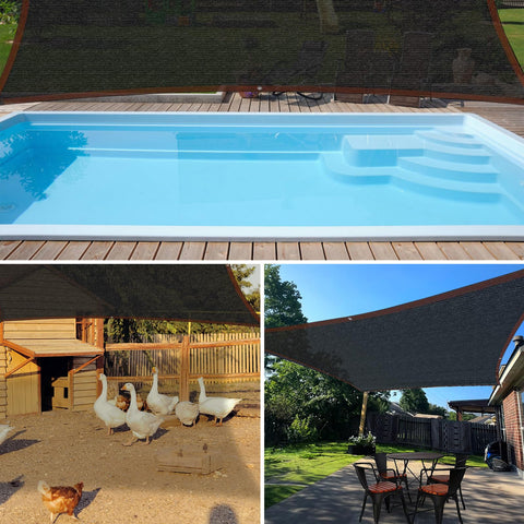 Storystore 40% shade cloth HDPE construction resists tearing and weather.