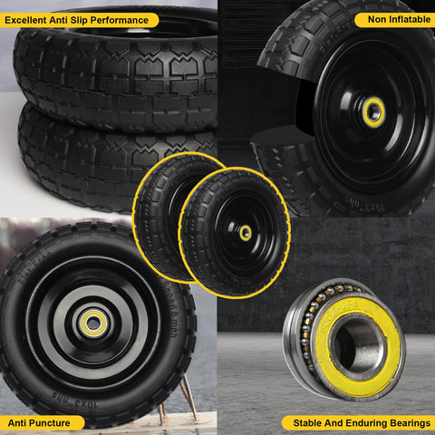 Storystore 4-pack solid rubber tires bundled and ready for replacement.