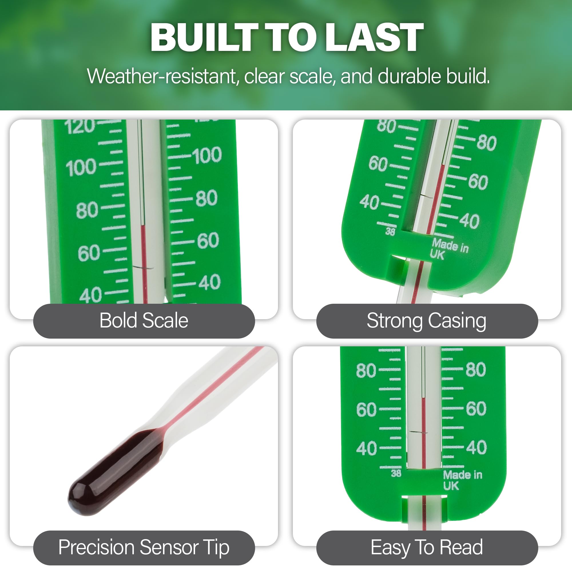 STOWBERRY accurate temperature readings help you time sowing and propagation steps.