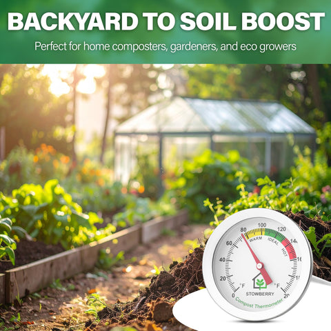 STOWBERRY thermometer no batteries needed for outdoor use