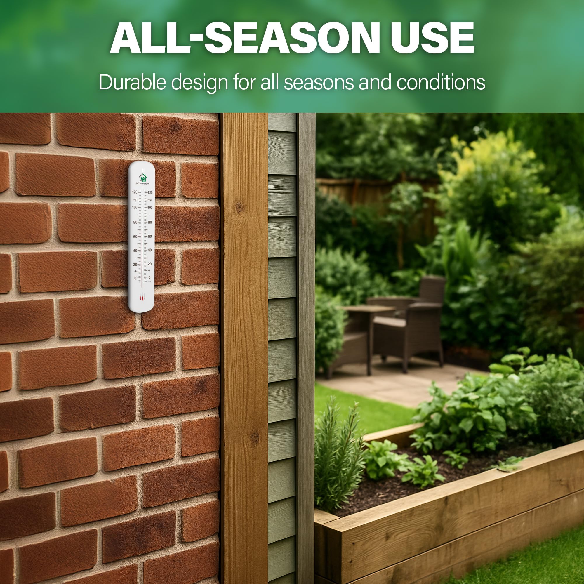 STOWBERRY compact 8.5-inch design saving space on a wall or post.