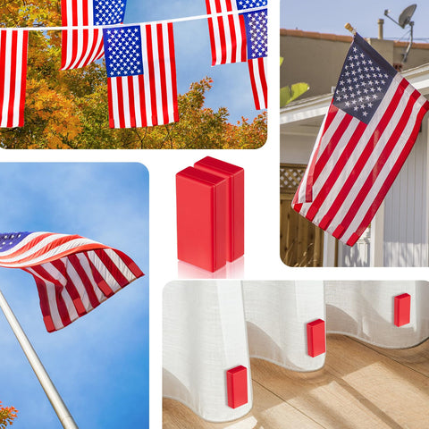 Strdfeve flag weights keep garden flags steady on balconies.