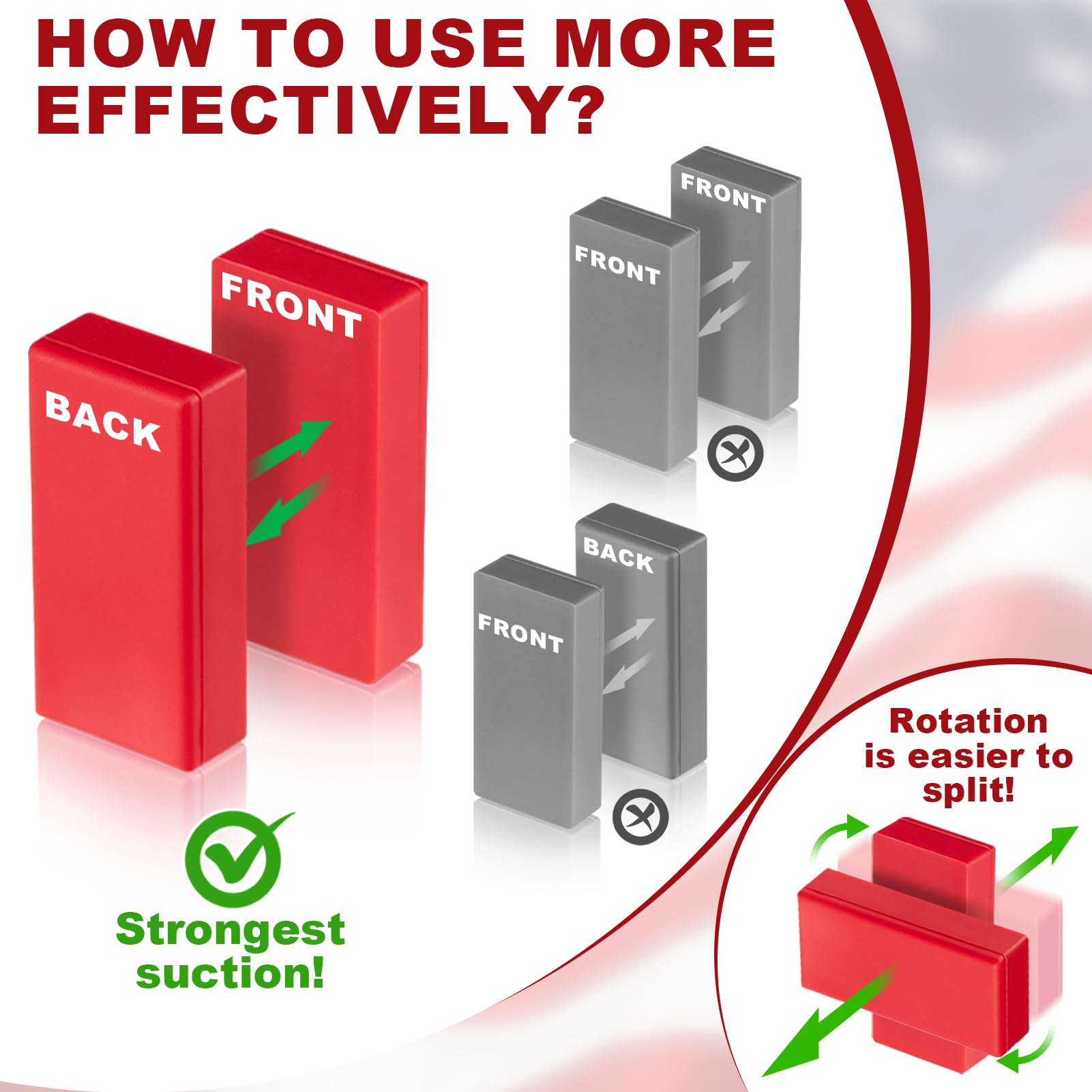 Strdfeve preassembled pairs ensure maximum attraction straight from the box.