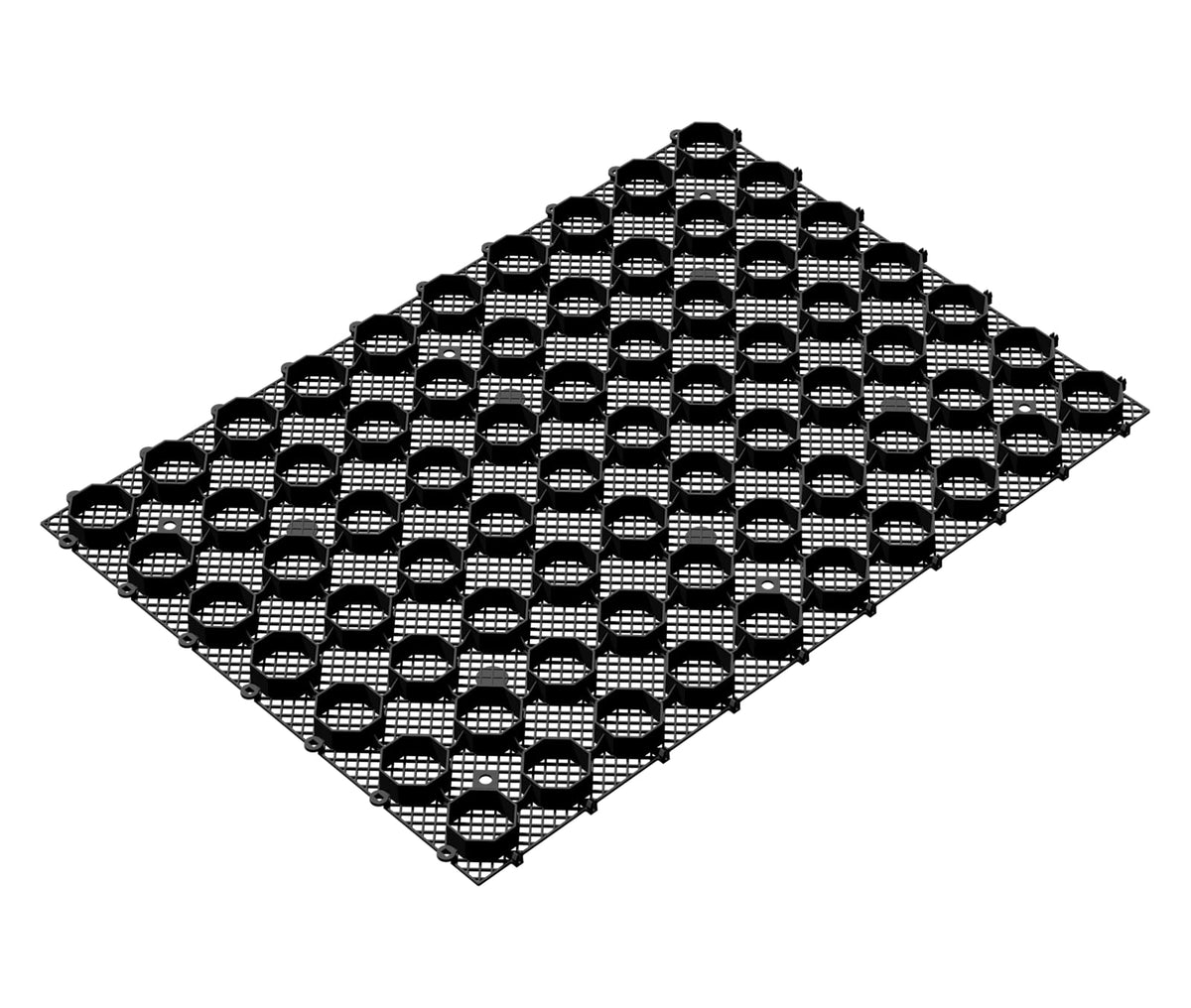 Strol PebbleLock grid panel assembly for secure gravel driveways