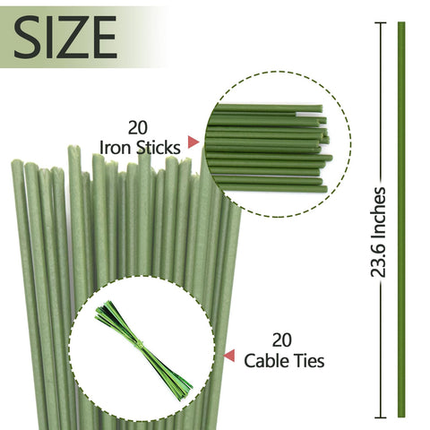 Stroller bendable stake close-up shows flexible design for custom shapes